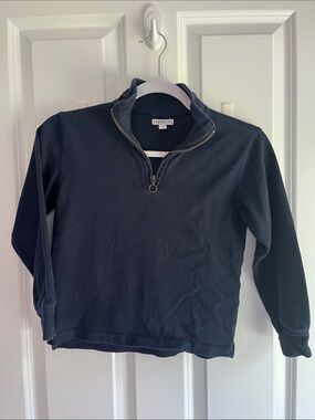 Crewcuts Navy Half-Zip Mock Neck Sweater